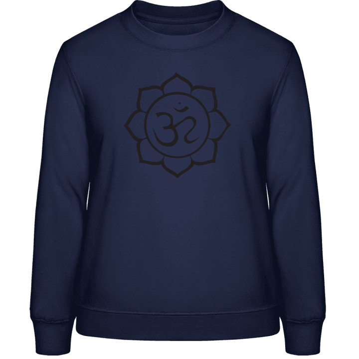 Om Lotus Flower Frauen Sweatshirt contain pic