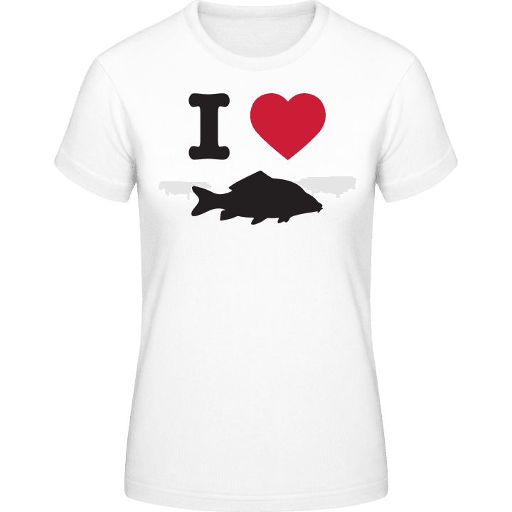 I Love Carp Fishing T-shirt til kvinder 0 image
