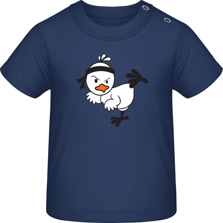 Karate Bird Comic T-shirt för bebisar contain pic