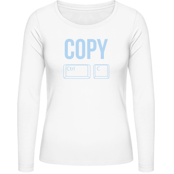 Copy Ctrl C T-shirt à manches longues pour femmes contain pic