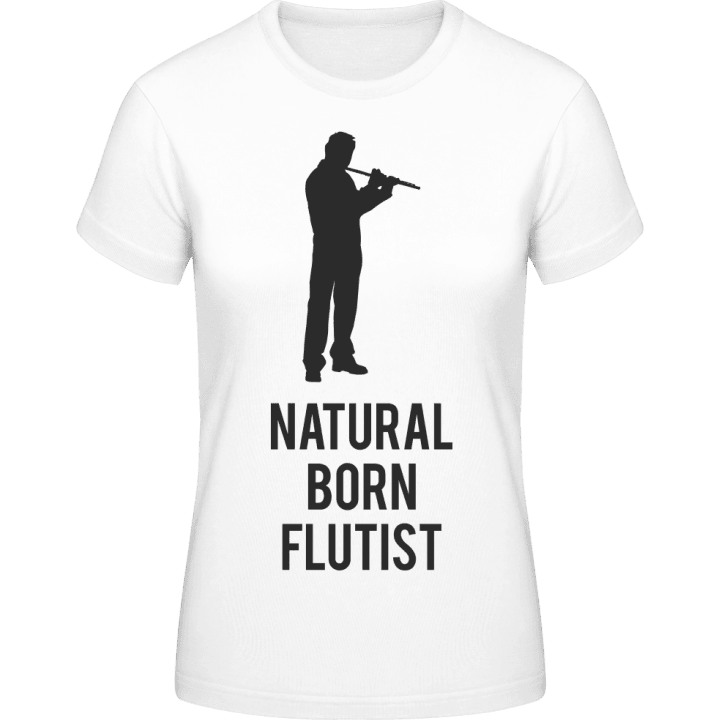 Natural Born Flutist T-skjorte for kvinner contain pic