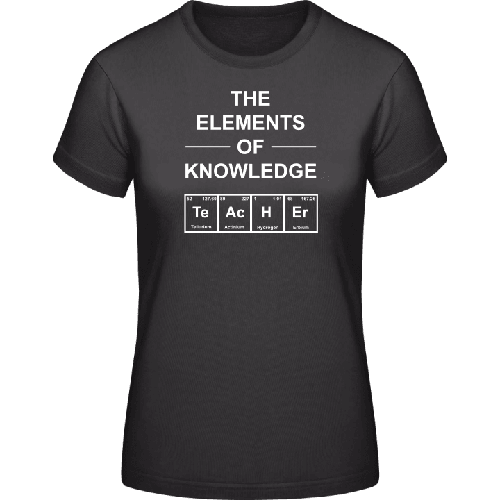 Elements of Knowledge Teacher T-shirt för kvinnor 0 image