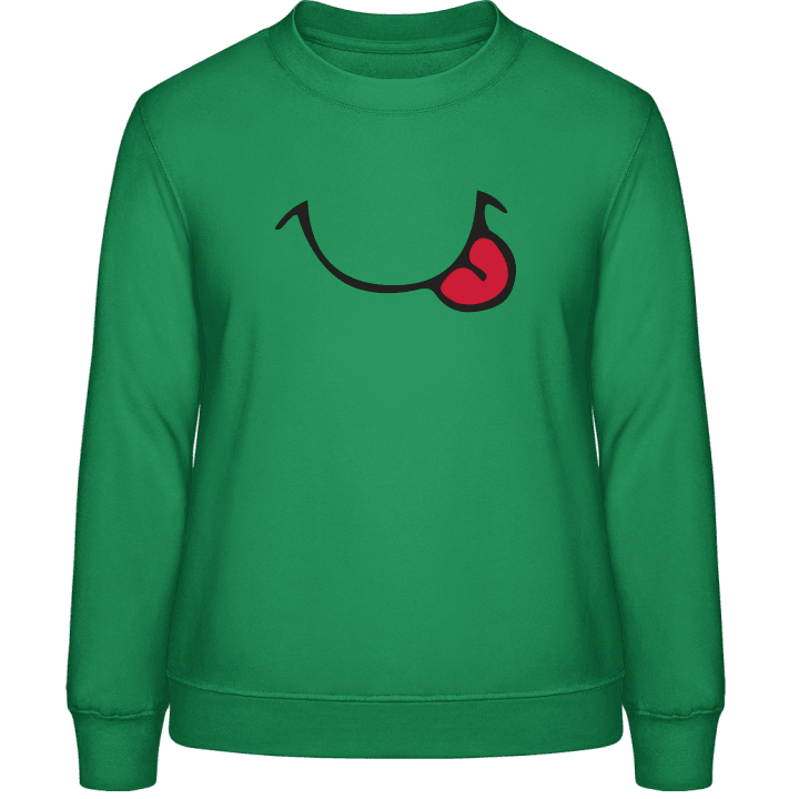 Yummy Smiley Mouth Women Sweatshirt contain pic