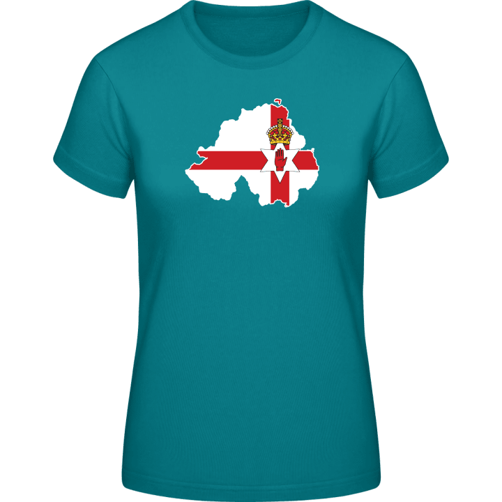 Northern Ireland Map T-shirt för kvinnor 0 image