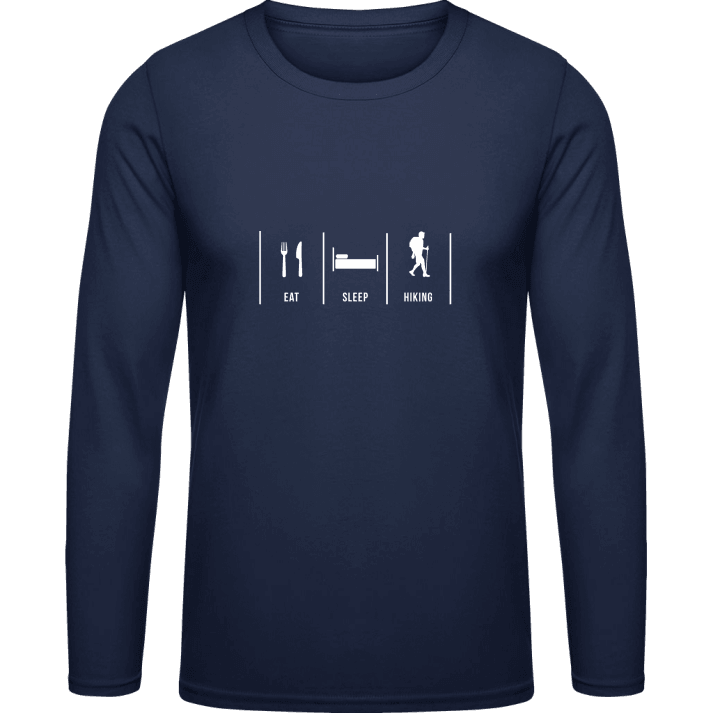 Eat Sleep Hiking T-shirt à manches longues contain pic