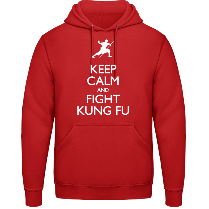 Keep Calm And Fight Kung Fu Huvtröja contain pic