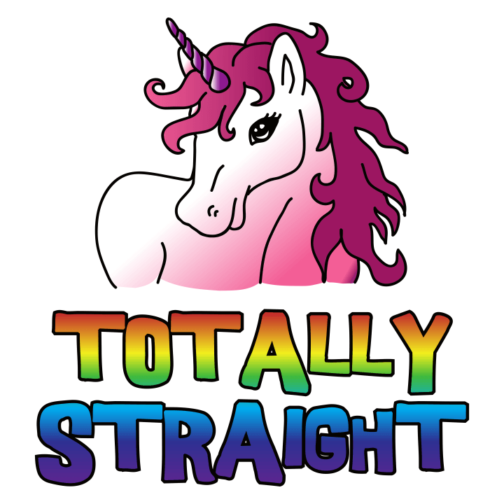 Totally Straight Unicorn Vrouwen T-shirt 0 image