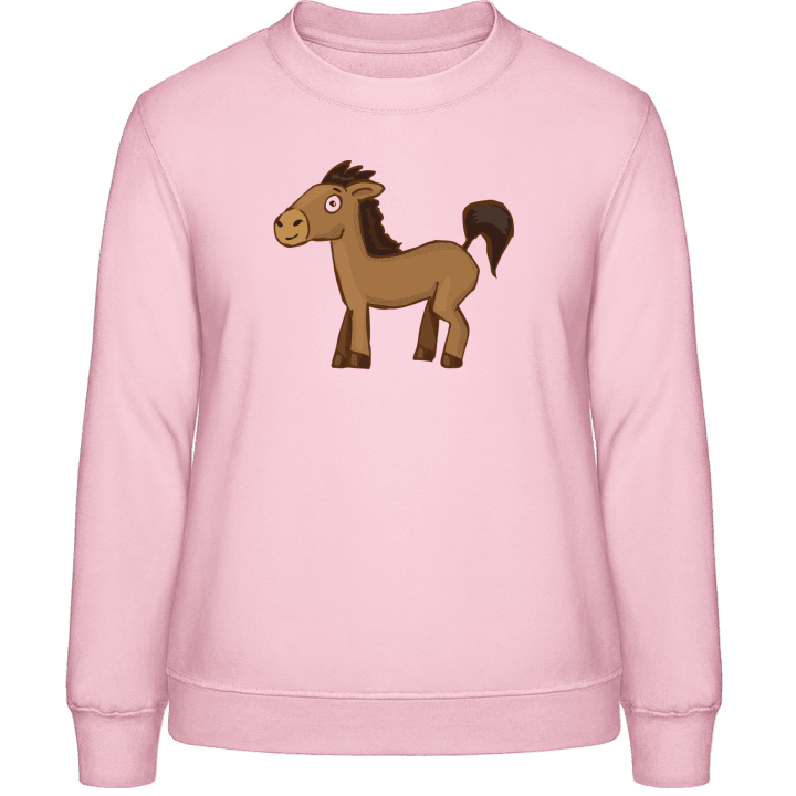 Horse Sweet Illustration Sweatshirt för kvinnor 0 image