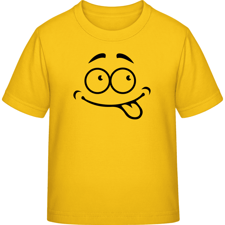 Smiley Tongue Camiseta infantil contain pic