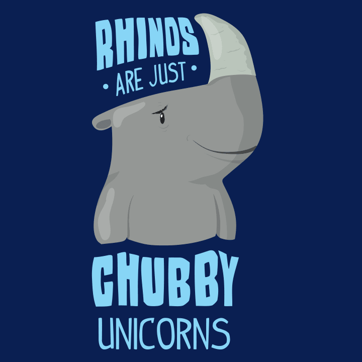 Rhinos Are Chubby Unicorns Felpa con cappuccio 0 image