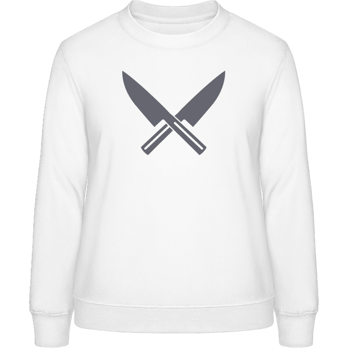 Crossed Knifes Sweatshirt för kvinnor contain pic