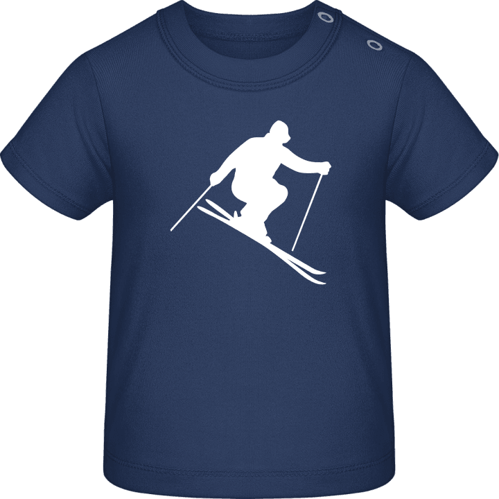 Ski Silhouette Baby T-skjorte contain pic