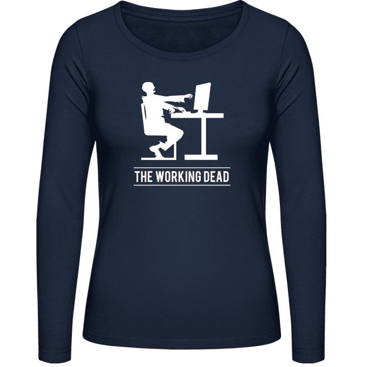 The Working Dead Kvinnor långärmad skjorta contain pic