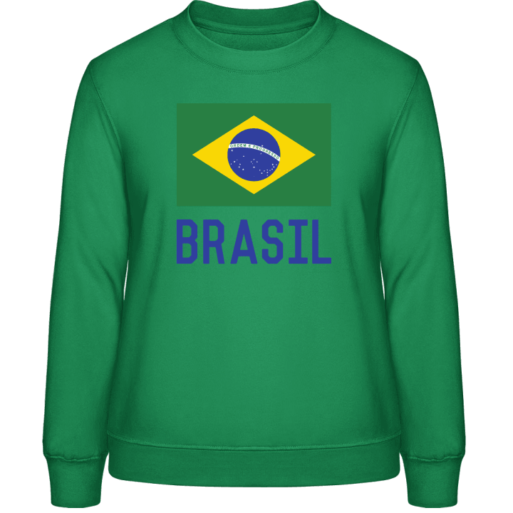 Brasilian Flag Genser for kvinner contain pic
