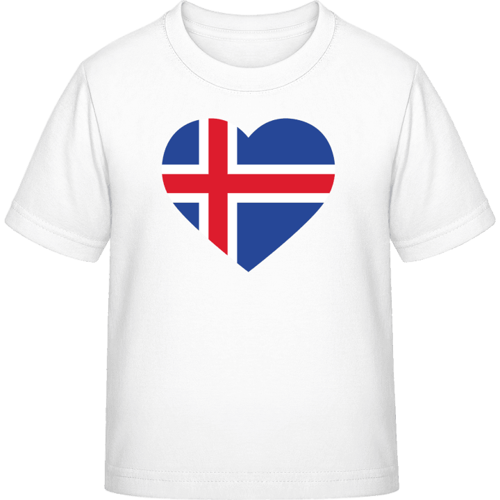 Iceland Heart T-shirt för barn contain pic