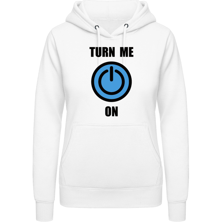 Turn Me On Button Vrouwen Hoodie contain pic