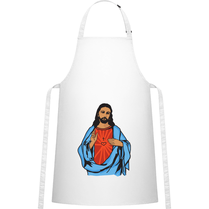 Jesus Illustration Kitchen Apron contain pic