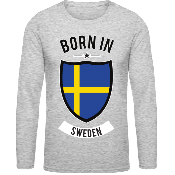 Born in Sweden T-shirt à manches longues contain pic