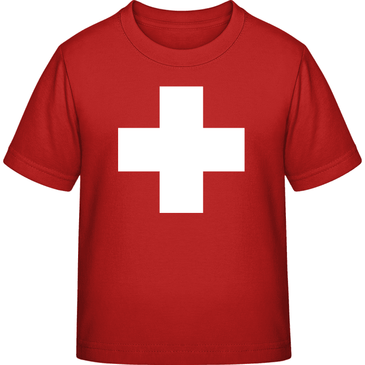 Schweizer Kreuz Kinder T-Shirt contain pic