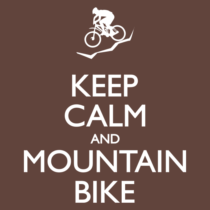 Keep Calm and Mountain Bike Langermet skjorte for kvinner 0 image