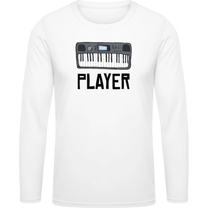 Keyboard Player Illustration T-shirt à manches longues contain pic