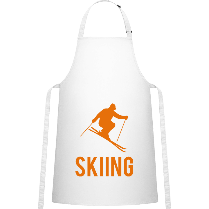 Skiing Logo Förkläde för matlagning contain pic