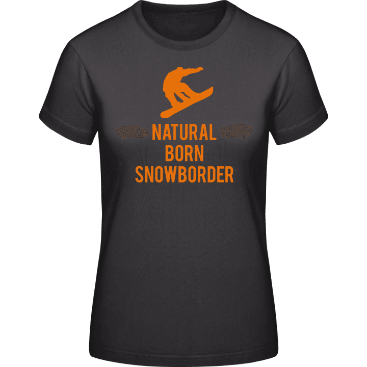 Natural Born Snowboarder T-shirt för kvinnor contain pic