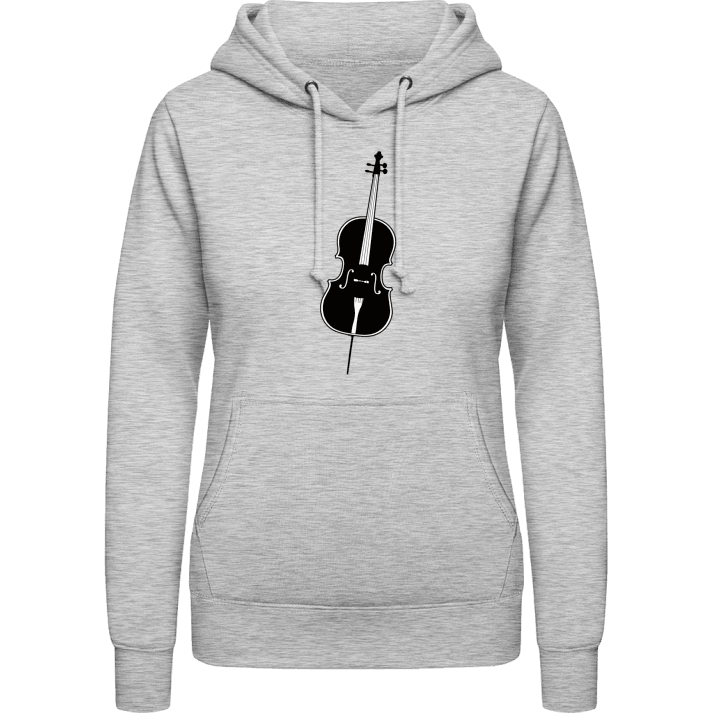 Cello Outline Vrouwen Hoodie contain pic