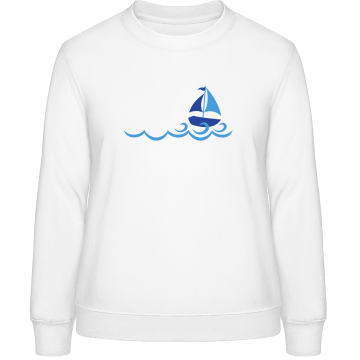 Sailboat On Waves Women Sweatshirt 0 image