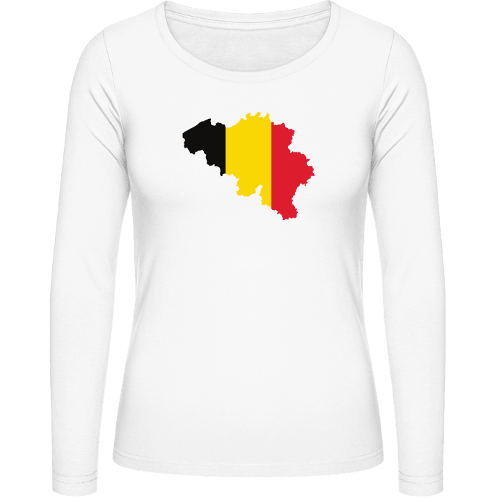 Belgium Map Camisa de manga larga para mujer contain pic