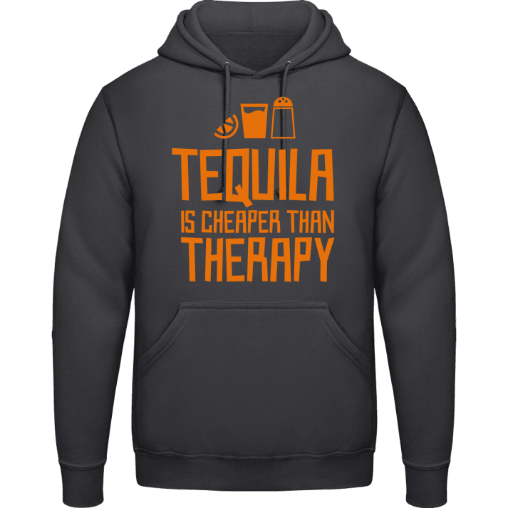 Tequila Is Cheaper Than Therapy Felpa con cappuccio contain pic