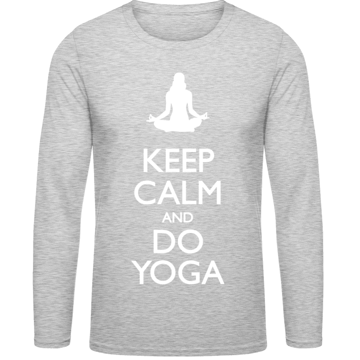 Keep Calm and do Yoga Langarmshirt contain pic