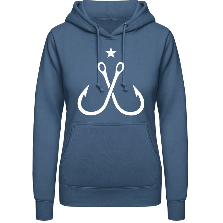 Fishhooks with Star Vrouwen Hoodie contain pic