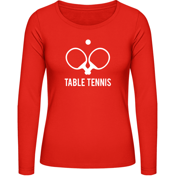 Table Tennis Frauen Langarmshirt contain pic