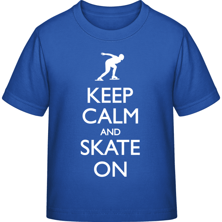 Keep Calm Speed Skating Maglietta per bambini contain pic