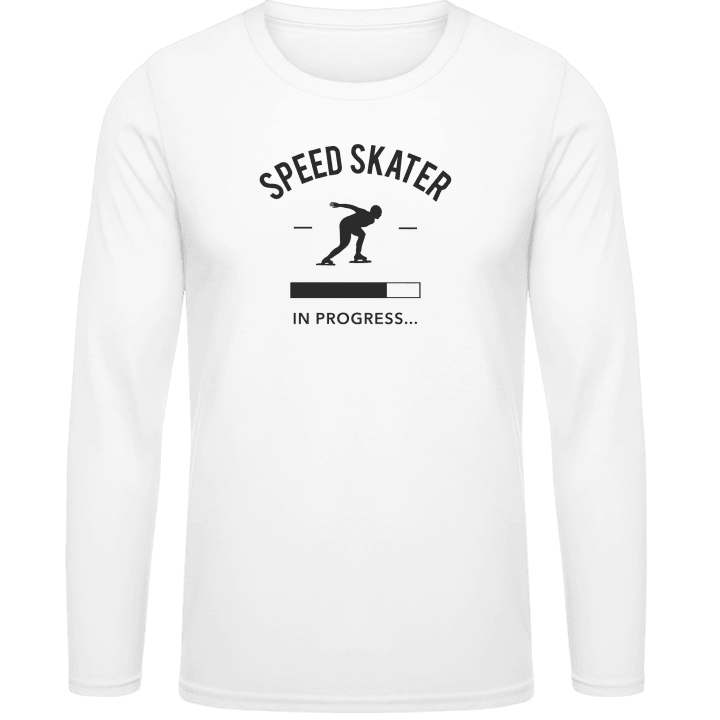 Speed Skater in Progress T-shirt à manches longues contain pic