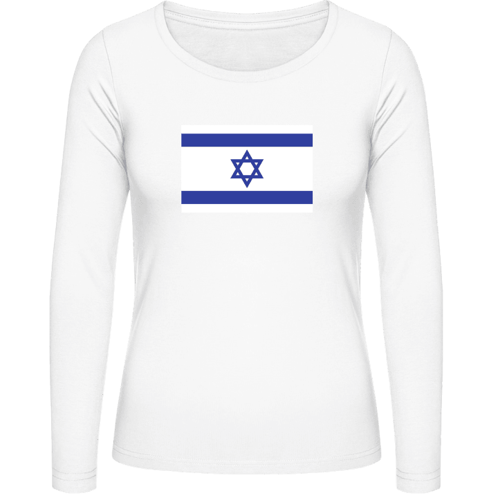 Israel Flag Langermet skjorte for kvinner contain pic