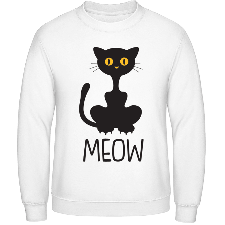 Black Cat Meow Sweatshirt 0 image