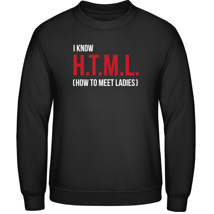 I Know HTML How To Meet Ladies Sudadera contain pic