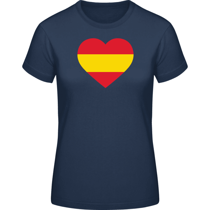 Spain Heart Flag Frauen T-Shirt 0 image