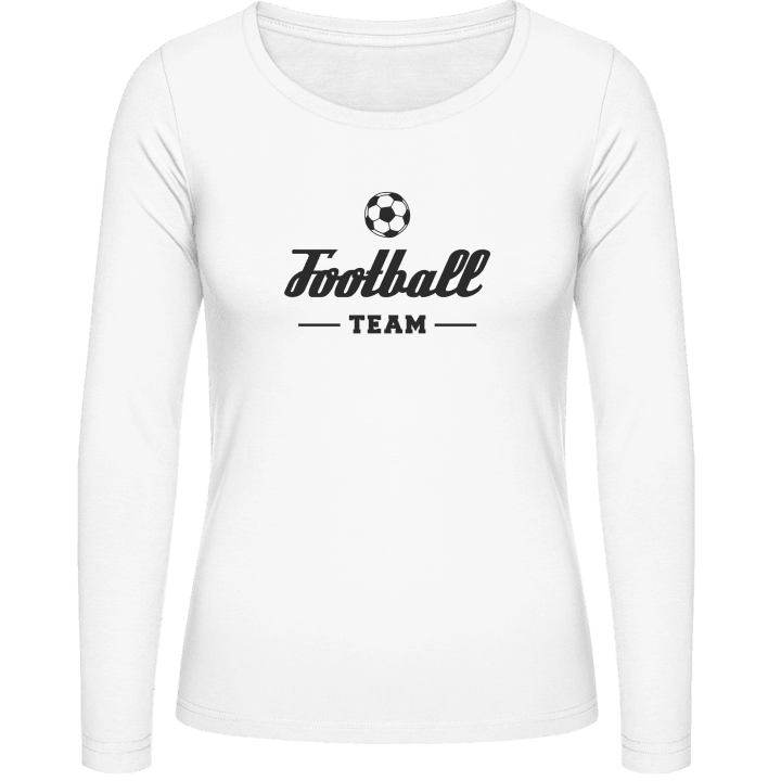 Football Team T-shirt à manches longues pour femmes contain pic