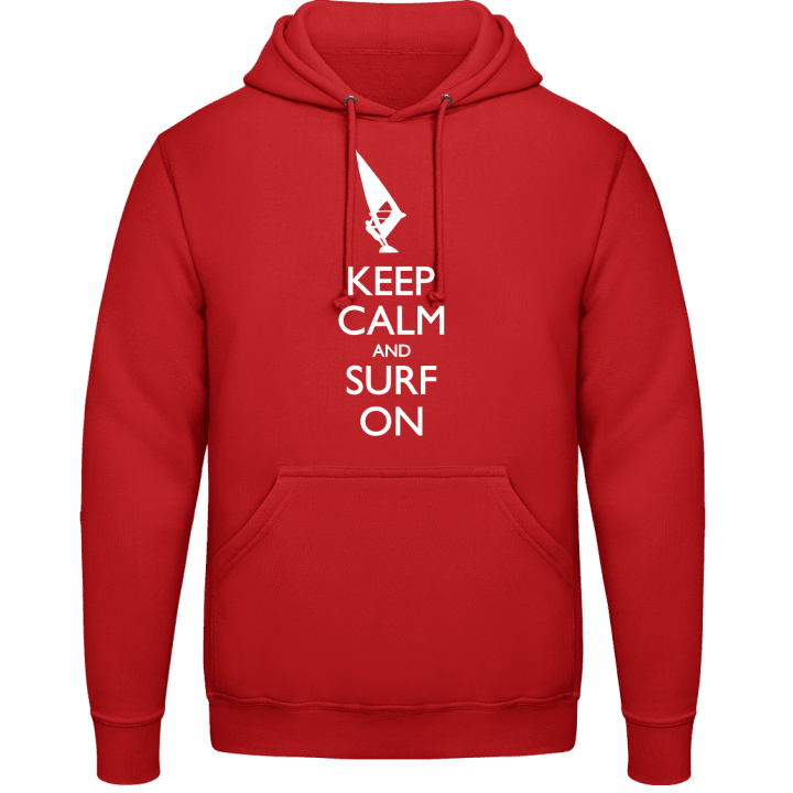 Keep Calm and Surf on Felpa con cappuccio contain pic