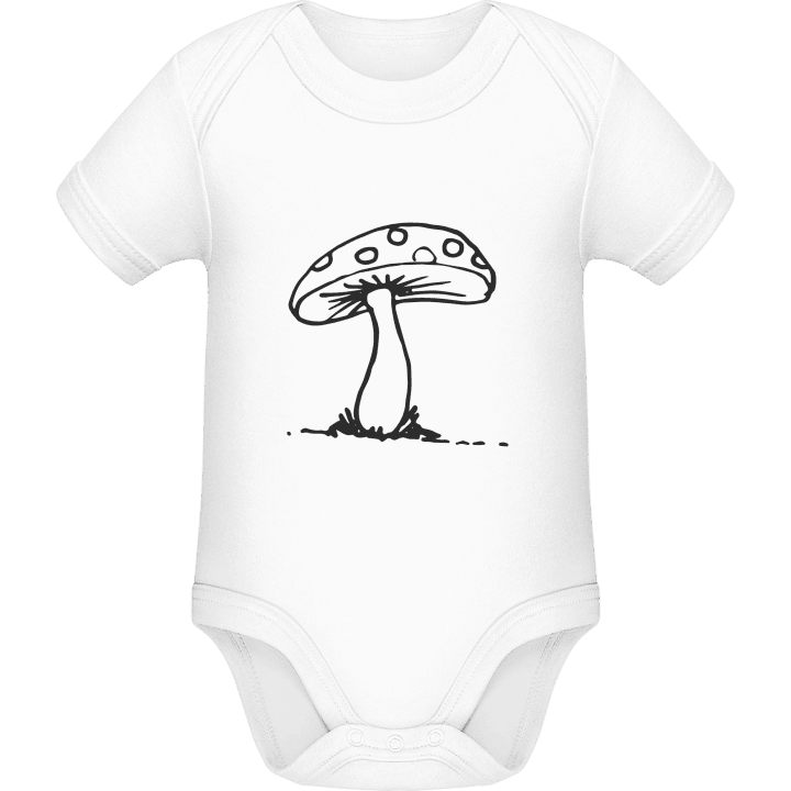 Mushroom Scribble Baby Romper contain pic
