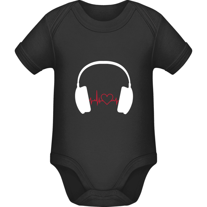 Heartbeat Music Headphones Baby romperdress contain pic