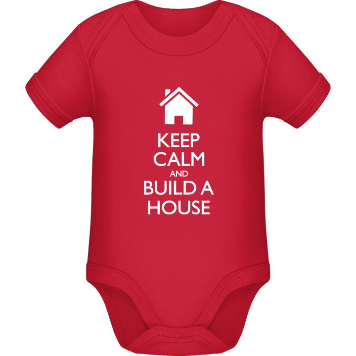 Keep Calm and Build a House Baby romperdress contain pic