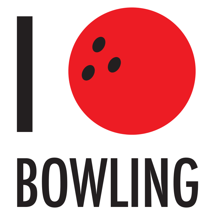 I Heart Bowling Huvtröja 0 image