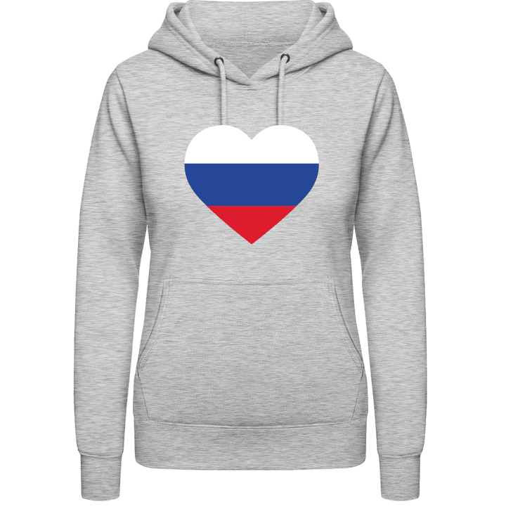 Russia Heart Flag Felpa con cappuccio da donna contain pic