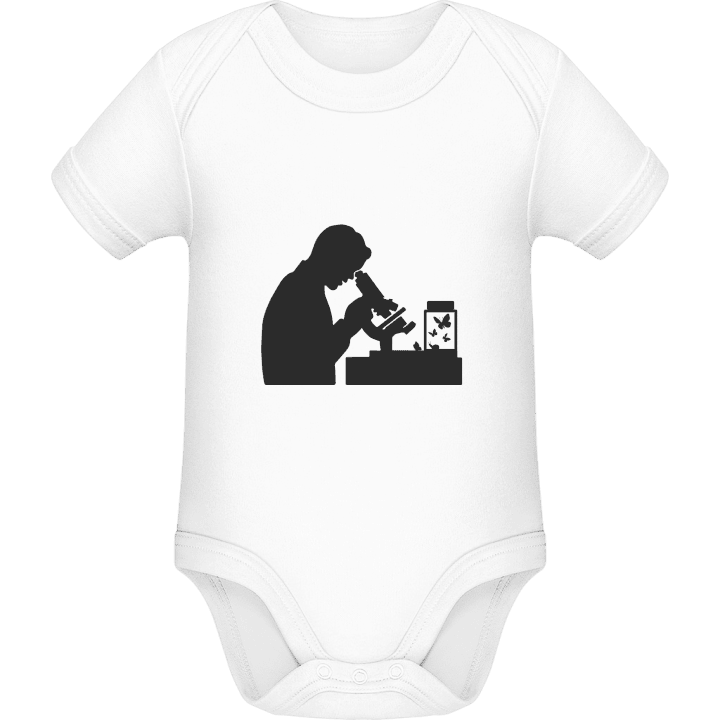 Biologist Silhouette Baby Romper contain pic