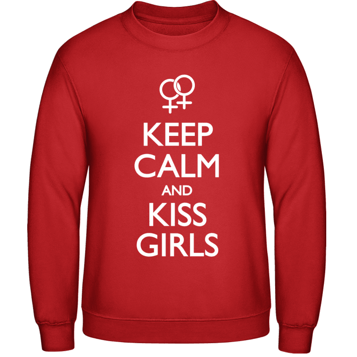 Keep Calm and Kiss Girls Lesbian Sweatshirt contain pic