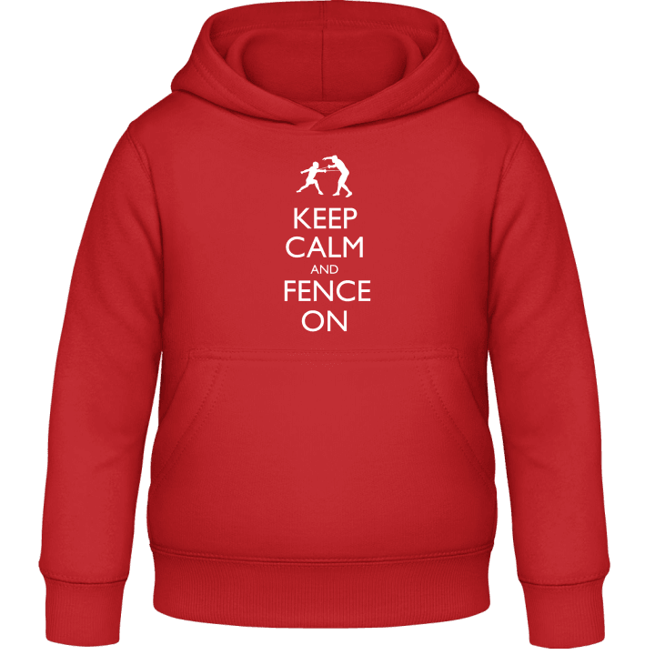 Keep Calm and Fence On Kids Hoodie contain pic